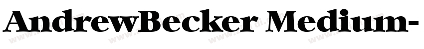AndrewBecker Medium字体转换